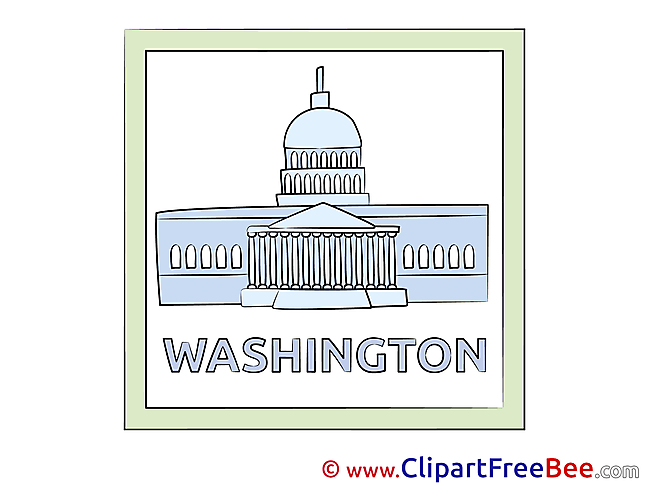 Washington USA printable Illustrations for free