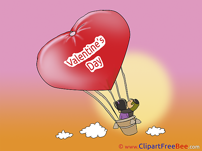 Air Balloon Clip Art download Valentine's Day
