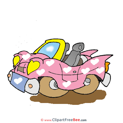 Car Valentine's Day download Illustration