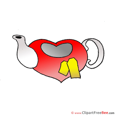 Kettle Heart printable Valentine's Day Images