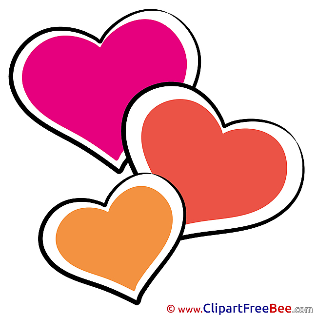 Picture Hearts Valentine's Day Clip Art for free