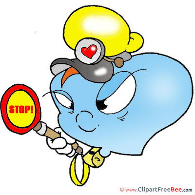 Policeman Heart free Cliparts Valentine's Day