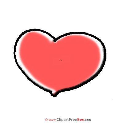 Red Heart Clipart Valentine's Day Illustrations