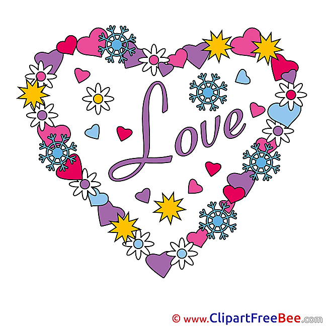 Wreath Flowers Clipart Valentine's Day free Images