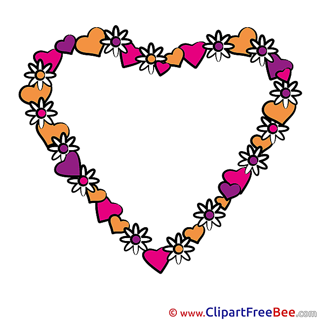Wreath Flowers Pics Valentine's Day free Cliparts