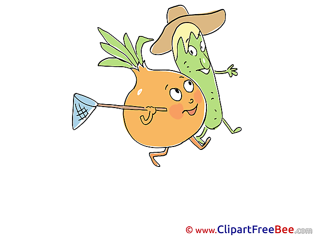 Friends Onion Cucumber download printable Illustrations
