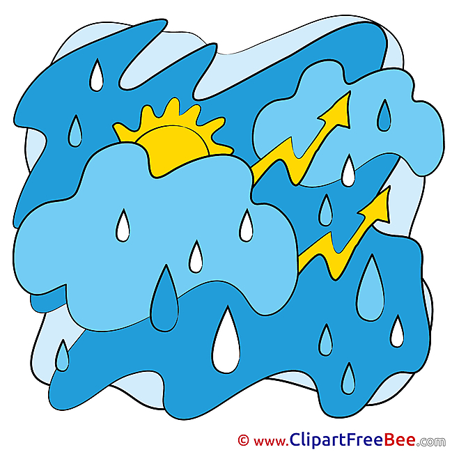 Cumulus Clouds Rain free Cliparts for download