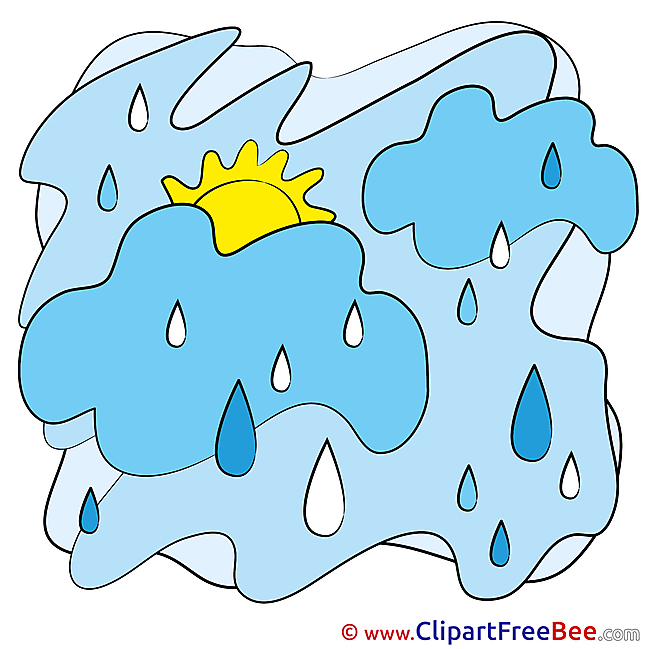 Cumulus Rain Clipart free Illustrations