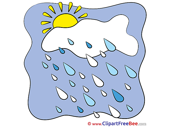 Drops Rain Cloud download Clip Art for free