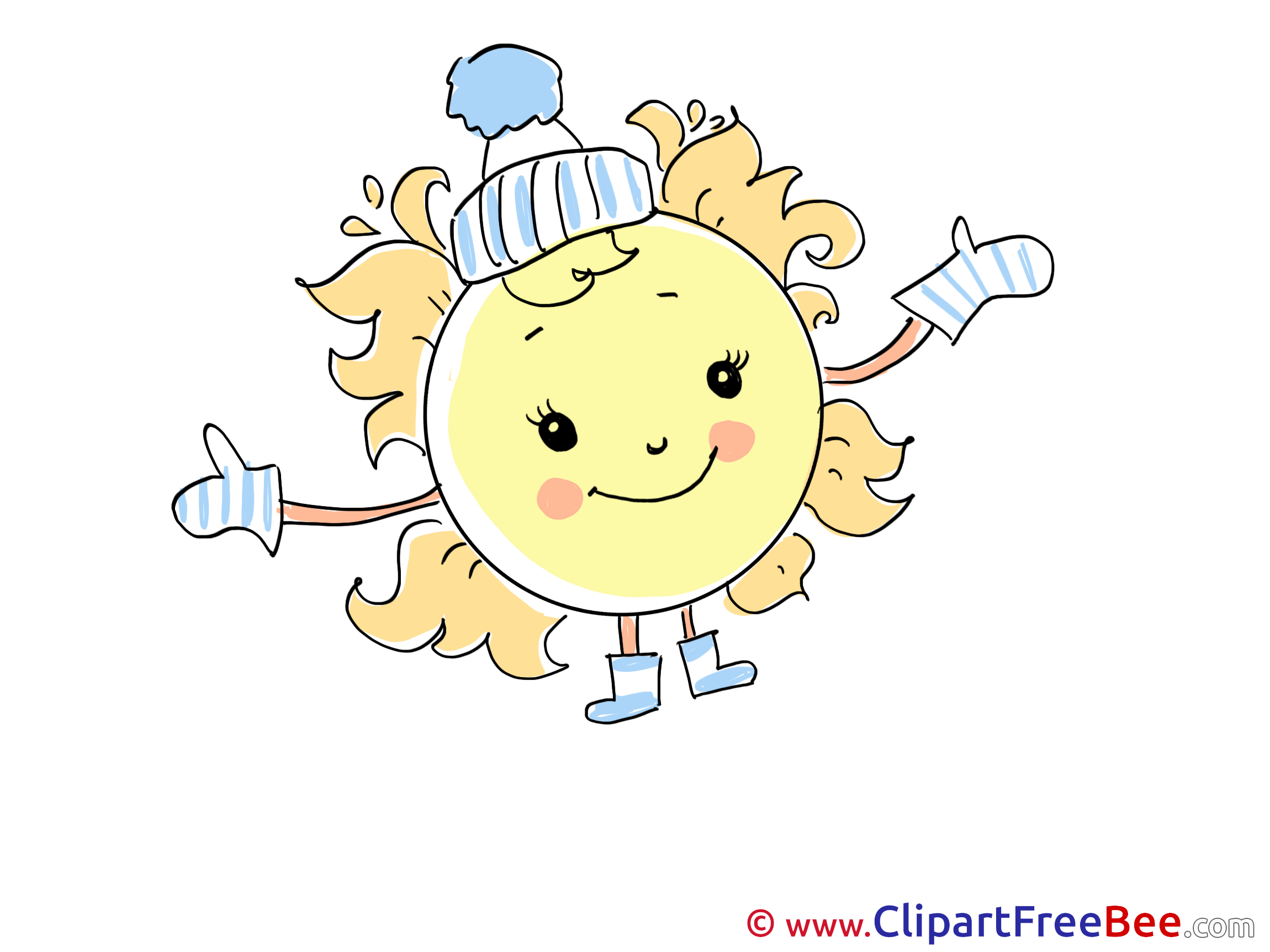 Mittens Sun Cold Clip Art download for free