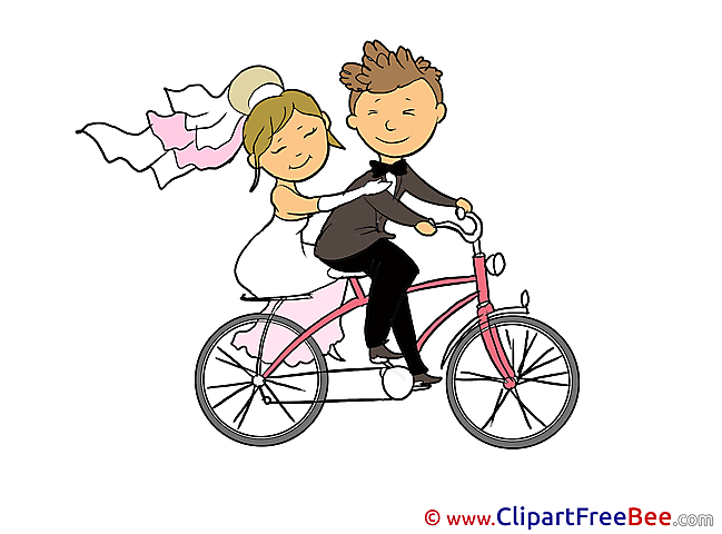 Bicycle free Cliparts Wedding