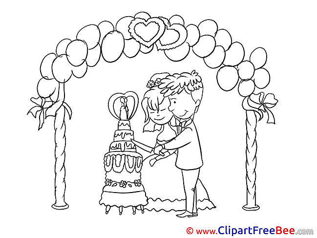Cake Wedding Illustrations for free
