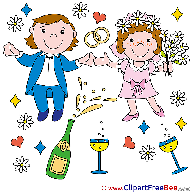Holiday Champagne Wedding download Illustration