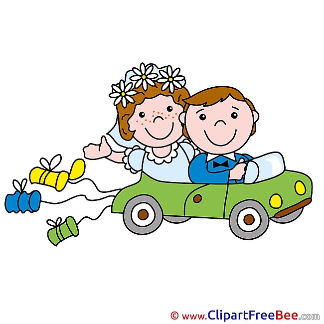 Limousine Couple Cliparts Wedding for free
