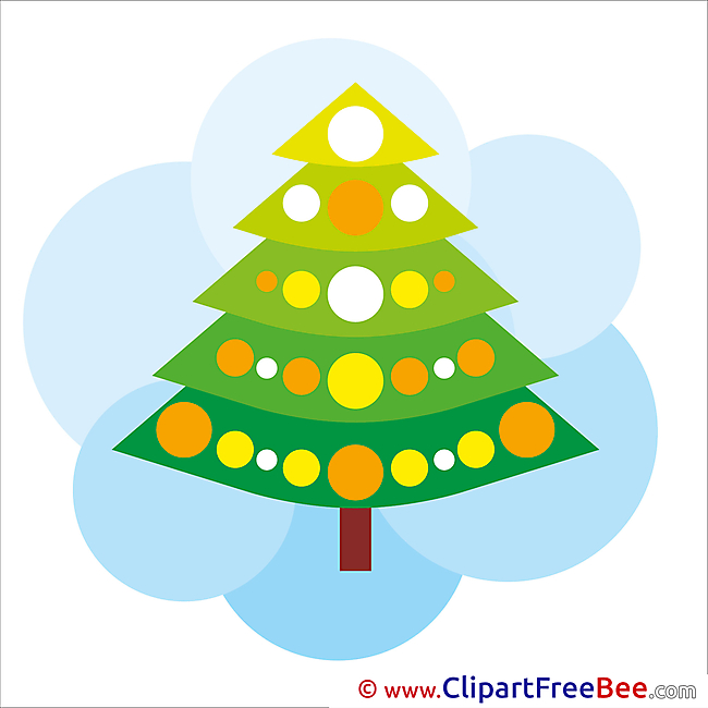 Christmas Tree Pics Winter Illustration