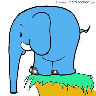 Cliff Elephant Clip Art download for free