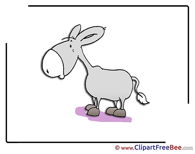 Donkey free printable Cliparts and Images