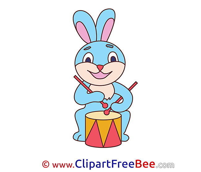 Drum Hare Clipart free Image download