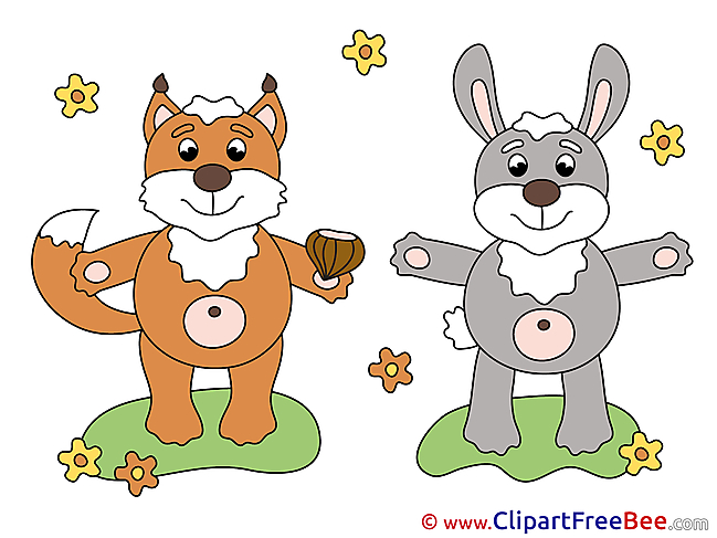 Hare Fox printable Images for download