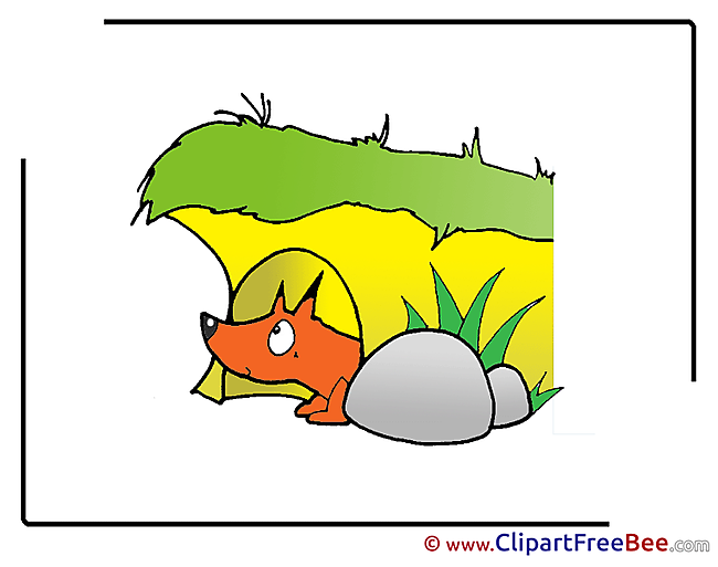 Hole Fox Clipart free Image download