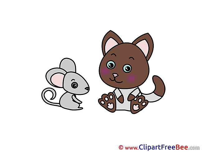 Mouse Cat printable Images for download