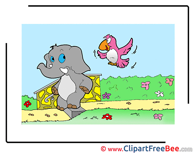 Picture Elephant Clipart free Illustrations