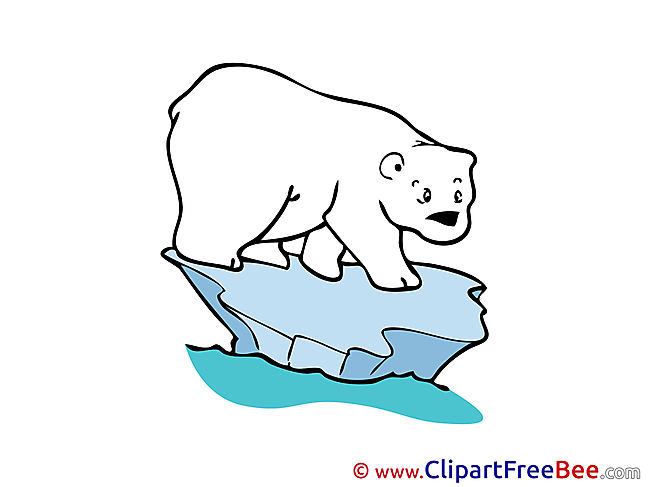 Polar Bear Cliparts printable for free
