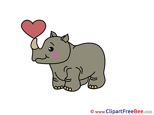 Rhino Clipart free Illustrations