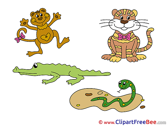 Zoo Animals free Cliparts for download