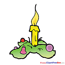 Advent Candle Illustration in high  Resolution