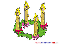 Yellow Candles Clipart Advent free Images