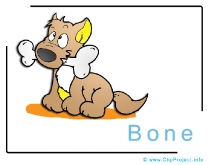 Bone Clip Art Image free - Animals Clip Art free