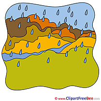 Landscape Rain Autumn download Illustration