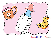 Milk Bottle free Cliparts Baby