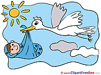 Stork download Baby Illustrations