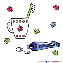 Toothpaste Pics Baby Illustration