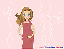Woman pregnant free Cliparts Baby