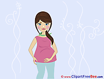 Woman pregnant free Illustration Baby