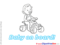 Car Baby on board free Images download