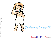 Diapers download Baby on board Illustrations