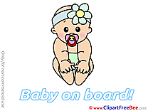 Download Clipart Baby on board Cliparts