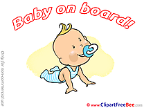 Glad printable Baby on board Images