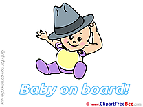 Hat Pics Baby on board free Image