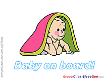 Hide and Seek Clipart Baby on board Illustrations