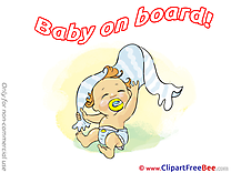Towel Cliparts Baby on board for free