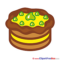 Pastry Birthday Clip Art for free