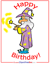 Wizard Invitation Birthday Postcards