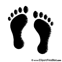 Footprints free printable Cliparts and Images