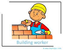 Building worker clip art