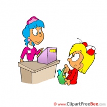 Cashier Clipart free Illustrations